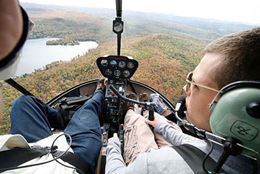 Experience a unique sightseeing tour with a helicopter flight over Gatineau Hills