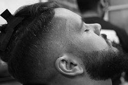 Toronto Barber Shop Men's Haircut, Beard Trim and Hot Towel Massage