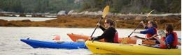 Exploring Nova Scotia rugged coastline at a comfortable pace with a skilled guide on Halifax Kayaking and Hike Tour.