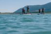 Stand up paddle board private lesson at Kananaskis, Alberta.