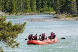scenic float trip on the Athabasca River, Jasper