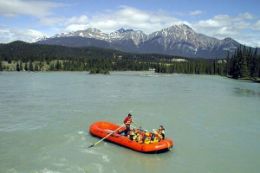 Jasper National Park rafting float trip on the Athabasca River