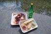 Charcuterie lunch on guided tour to Blackshale Suspension Bridge