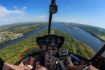 Helicopter flight over Ottawa and Gatineau