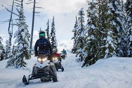 Snowmobile Tour for beginners intermediate Whistler BC