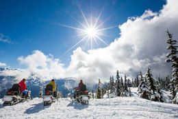 Whistler guided tour snowmobile mountain trails