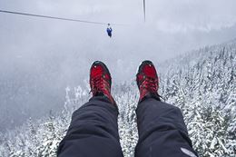  Whistler Winter activity Superfly Zipline and snowmobile tour