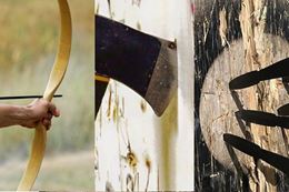 Learn archery, axe, and knife throwing. An awesome 2-hour experience near Niagara Falls.