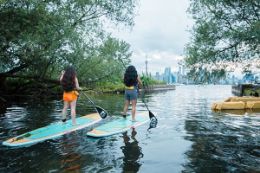 SUP Lesson amidst the Toronto Islands 