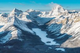 Rocky Mountain Helicopter Snowshoe Tour glaciers