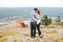 romantic rocky mountains private helicopter tour
