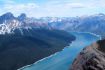 river view during helicopter tour of the Rocky Mountains