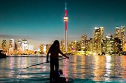 Toronto Islands at sunset SUP guided tour