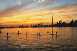 Kayaking and SUP Toronto Islands Sunset Safari