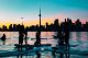 Toronto Islands at sunset on Stand up Paddleboard