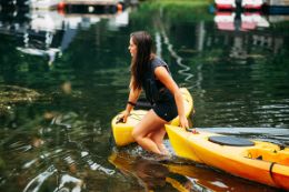 kayak lesson Toronto Islands instructor