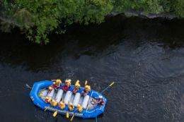 rafting down Ottawa River in city