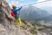 Banff Tour Via Ferrata Mt Norquay cable walk