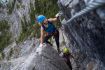  route up Mt Norquay on Banff Via Ferrata Tour