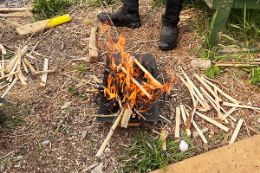 Niagara Ontario wilderness survival course fire starting