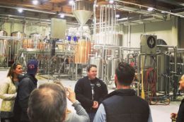 Toronto breweries tour, guide production area