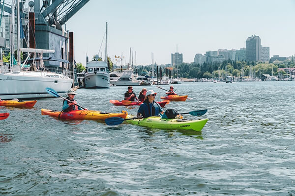 Kayak Lesson, Granville Island, Vancouver