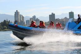 Vancouver boat tour, zodiac boat