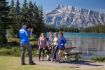 Banff wildlife summer tour lake mountain view