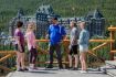 Banff wildlife summer tour Fairmont Banff Hotel view