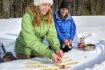 Paint Pots Snowshoeing Tour Banff in winter