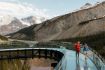 couple on Glacier Skywalk on Columbia Icefields Tour