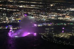 Helicopter Tour  Niagara Winter Lights at Night