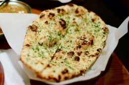 Toronto food tour of Little India naan bread