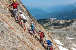 Whistler Via Ferrata climbing experience, BC