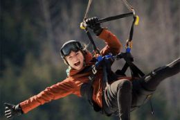 Winter ziplining in Whistler BC with Superfly Ziplines