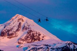 soaring above Whistler backcountry - Winter ziplining