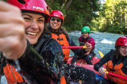whitewater rafting on Green River, Whistler BC group activity