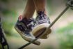 balancing high up on the Whistler Aerial Obstacle Course