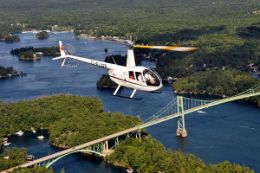 Discover Gananoque, Ontario, 1000 Islands on helicopter tour