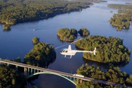 helicopter tour from Gananoque
