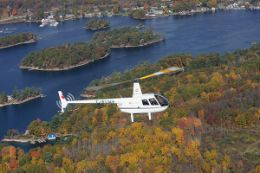 helicopter sightseeing flight from Gananoque, Ontario