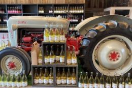 BUSL Cider Tour tractor and cider display