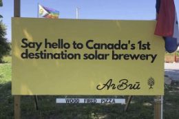 ArBrū craft brewery solar powered