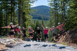 Squamish,BC Via Ferrata climbing experience team building