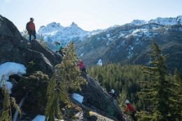 Squamish, BC Via Ferrata climbing experience mountain top