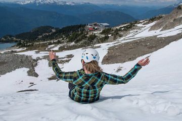 Whistler British Columbia Glacier Glissading experience Whistler British Columbia Glacier Glissading experience