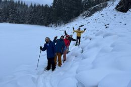 winter things to do in Whistler - Joffre Lakes Snowshoe Tour