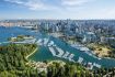 Aerial view of city of Vancouver, British Columbia