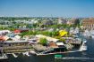 Vancouver sightseeing tour, Granville Island aerial picture