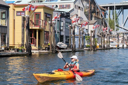 Kayaking Tour and Coffee, False Creek, Vancouver BC